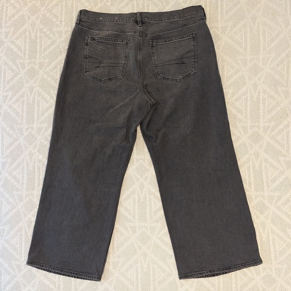 American Eagle Black Strigid High-Waisted Stovepipe Jean - New With Tags - Picture 4 of 9